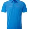 Ping Portman Tailored Fit Polo - French Blue/North Sea