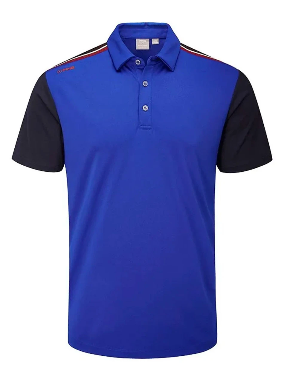 Ping Malvern Tailored Fit Polo - Blue Surf/Navy 3 Ping Malvern Tailored Fit Polo - Blue Surf/Navy