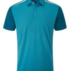 Ping Malvern Tailored Fit Polo - Scuba Blue/Deep Atlantic