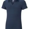 Puma JR Girls CLOUDSPUN Free Polo - Navy Blazer Heather -Deals Clearance Store shirt pu220530673200120jnr20navy 1 51670.1667502069