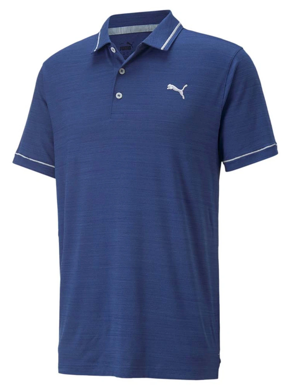 Puma CLOUDSPUN Monarch Polo - Blazing Blue Heather 3 Puma CLOUDSPUN Monarch Polo - Blazing Blue Heather