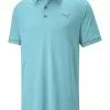Puma CLOUDSPUN Monarch Polo - Dusty Aqua Heather -Deals Clearance Store shirt pu220530991202920men20blue 6 69891.1667504366