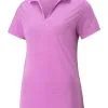 Puma Women's CLOUDSPUN Coast Golf Polo - Mauve Pop Heather