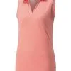 Puma Women's CLOUDSPUN Coast Sleeveless Golf Polo - Carnation Pink 2 Puma Women's CLOUDSPUN Coast Sleeveless Golf Polo - Carnation Pink -Deals Clearance Store shirt pu220532992201620ldy20orange 1 14584.1667503583
