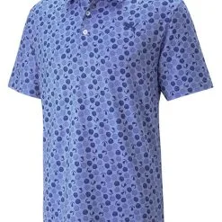 Puma MATTR Beach Trip Golf Polo - Lavender Pop/Blazing Blue