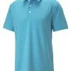 Puma MATTR Foliage Golf Polo - Dusty Aqua/Purple Charcoal