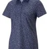 Puma Women's MATTR Fancy Plants Golf Polo - Navy Blazer/Pale Grape -Deals Clearance Store shirt pu220535512200220ldy20navy 1 54296.1667504292