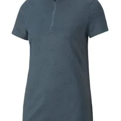 Puma Women's MATTR Bouquet Golf Polo - Evening Sky/Navy Blazer