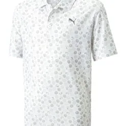 Puma JR Boys MATTR Beach Trip Golf Polo - Bright White/High Rise