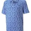 Puma JR Boys MATTR Beach Trip Golf Polo - Lavender Pop/Blazing Blue