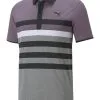 Puma MATTR One Way Polo - Purple Charcoal/Puma Black