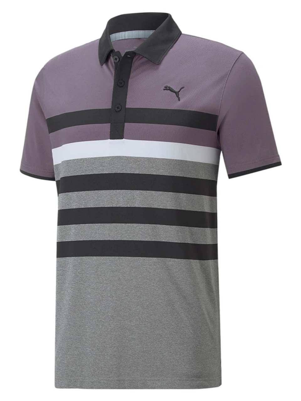 Puma MATTR One Way Polo - Purple Charcoal/Puma Black 3 Puma MATTR One Way Polo - Purple Charcoal/Puma Black