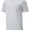Puma Excellent Golf Wear CLOUDSPUN Pushcart Pocket Golf T-shirt - High Rise -Deals Clearance Store shirt pu220599275200620men20grey 1 62443.1667386502