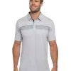 Travis Mathew Summer Storm Polo - Heather Light Grey -Deals Clearance Store shirt tr220outfresh20men20grey 1 98298.1673316336