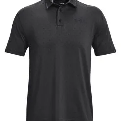 Under Armour Playoff 2.0 Printed Dot Polo - Black/Galaxy Black