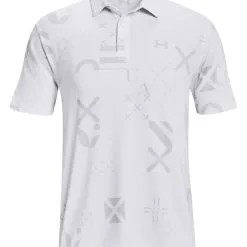 Under Armour Playoff 2.0 Graphic Polo - White/Halo Grey