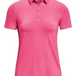 Under Armour Women's Zinger Short Sleeve Polo - Pink Punk