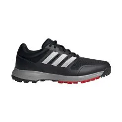 Adidas Tech Response SL Golf Shoes - Core Black/Silver Met./Scarlet