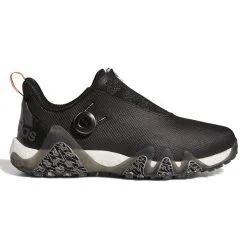 Adidas Codechaos 22 BOA Golf Shoes - Core Black/Dark Silver Met/Impact Orange