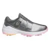 Adidas Women's ZG23 BOA Lightstrike Golf Shoes - Dark Silver Met/Solar/Beam Pink -Deals Clearance Store shoe ad320zg2320boa20ldy20grey 1 41340.1676287685