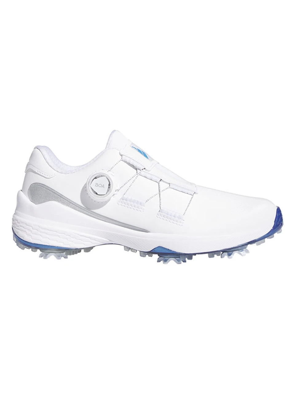 Adidas Women's ZG23 BOA Lightstrike Golf Shoes - Ftwr White/Blue Fusion/Silver 3 Adidas Women's ZG23 BOA Lightstrike Golf Shoes - Ftwr White/Blue Fusion/Silver