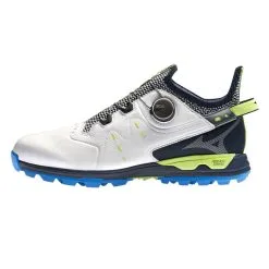 Mizuno Wave Hazard Pro BOA Golf Shoes - White/Neo Lime