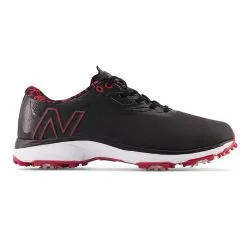 New Balance Fresh Foam X Defender (2E) Golf Shoes - Black/Red