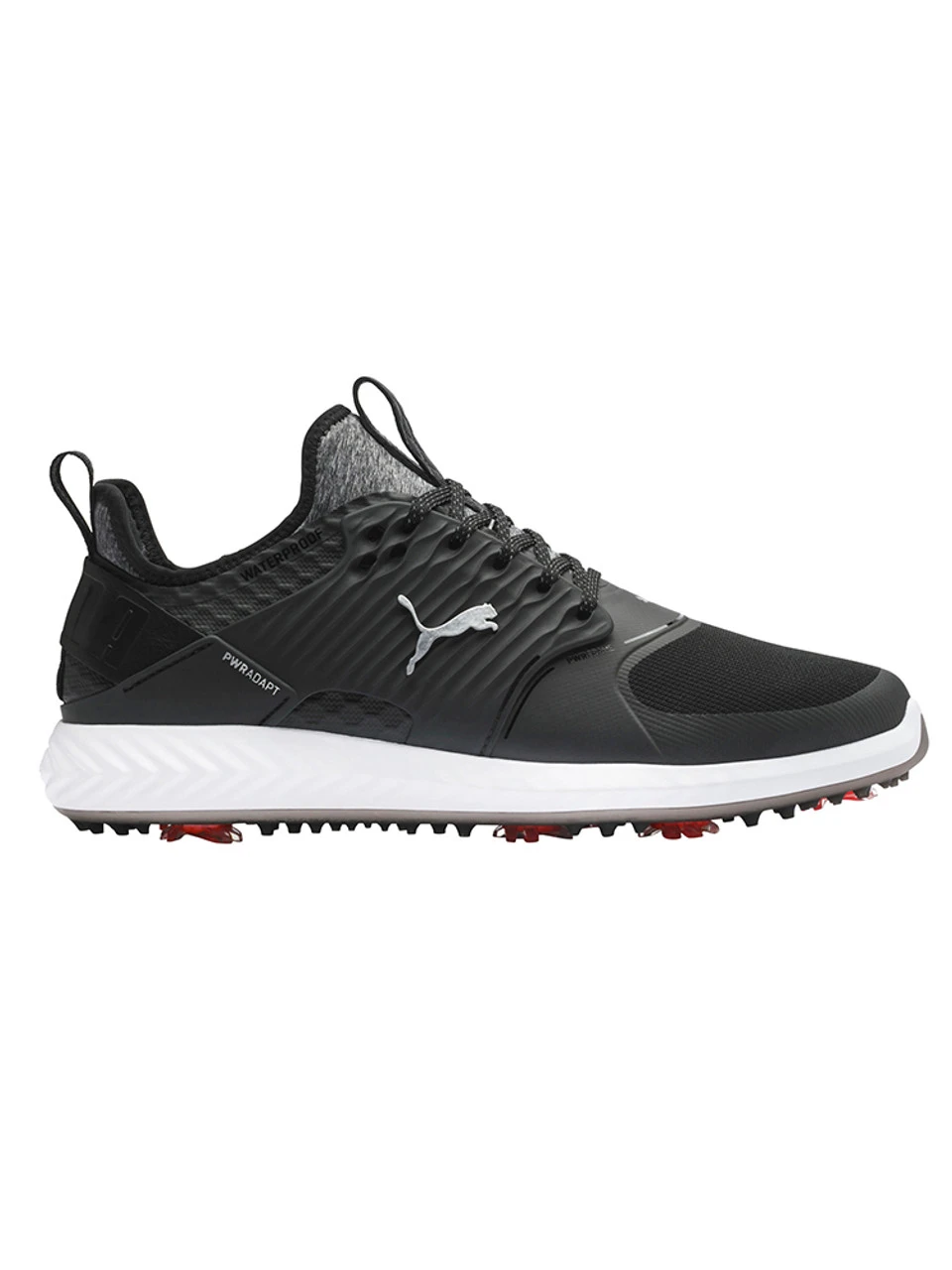 Puma IGNITE PWRADAPT Caged WIDE Golf Shoes - Black/Silver/Black 3 Puma IGNITE PWRADAPT Caged WIDE Golf Shoes - Black/Silver/Black