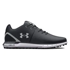 Under Armour HOVR Fade 2 Spikeless Wide (2E) Golf Shoes - Black/Metallic Silver