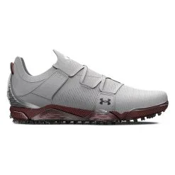 Under Armour HOVR Tour Spikeless Wide Golf Shoes - Halo Grey/After Burn