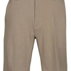 Greg Norman 4-Way Stretch Classic Heather Short - Bamboo Heather