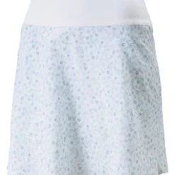 Puma Women's PWRSHAPE Fancy Plants Golf Skort - Bright White