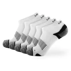 Meikan Socks Meikan 5 Pack Women's Low Cut Performance Sports Socks - White/Black