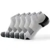 Meikan Socks Meikan 5 Pack Quarter Cut Performance Sports Socks - White/Black