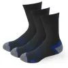 Meikan Socks Meikan 3 Pack Crew Cut Performance Sports Socks - Black/Dark Blue 1 Meikan Socks Meikan 3 Pack Crew Cut Performance Sports Socks - Black/Dark Blue -Deals Clearance Store sock meikan20mkymx180420men20black 1 07238.1667491217