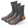 Meikan Socks Meikan 3 Pack Crew Cut Performance Sports Socks - Grey/Orange -Deals Clearance Store sock meikan20mkymx180420men20grey 1 47233.1667491218