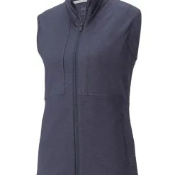 Puma Women's CLOUDSPUN Daybreak Golf Vest - Navy Blazer Heather